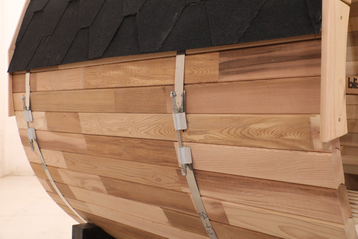 Blisspod Prague Canadian Red Cedar Barrel Sauna – 4–6 Person