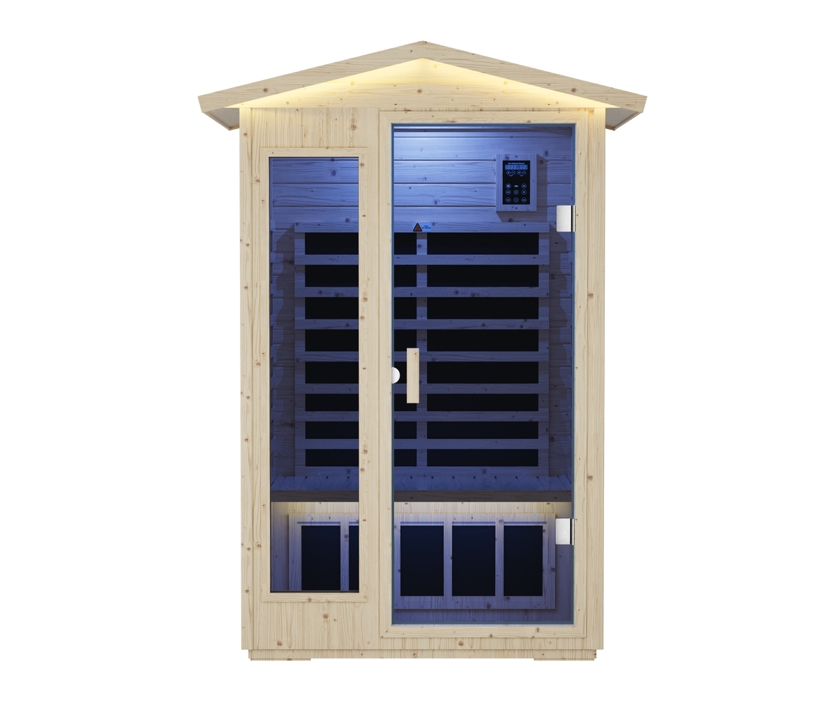 XY-902VY 1850W Two-Person Far-Infrared Sauna with Bluetooth