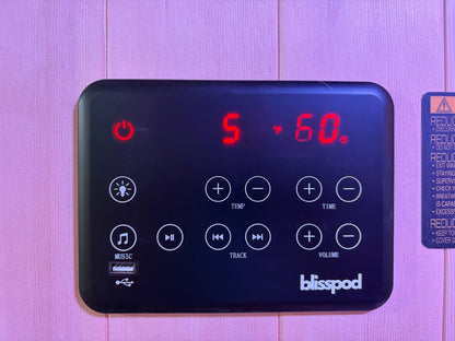 Blisspod Milano Ultra-Low-EMF 2-Person Full-Spectrum Sauna with Chromotherapy