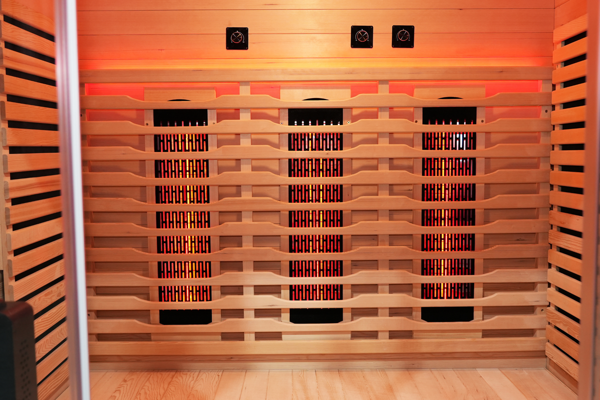 Blisspod Venetian RED 3-Person Full-Spectrum Sauna with Wi-Fi and Red Light
