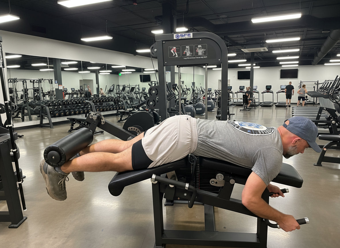 SFE Selectorized Leg Extension & Prone Leg Curl Machine