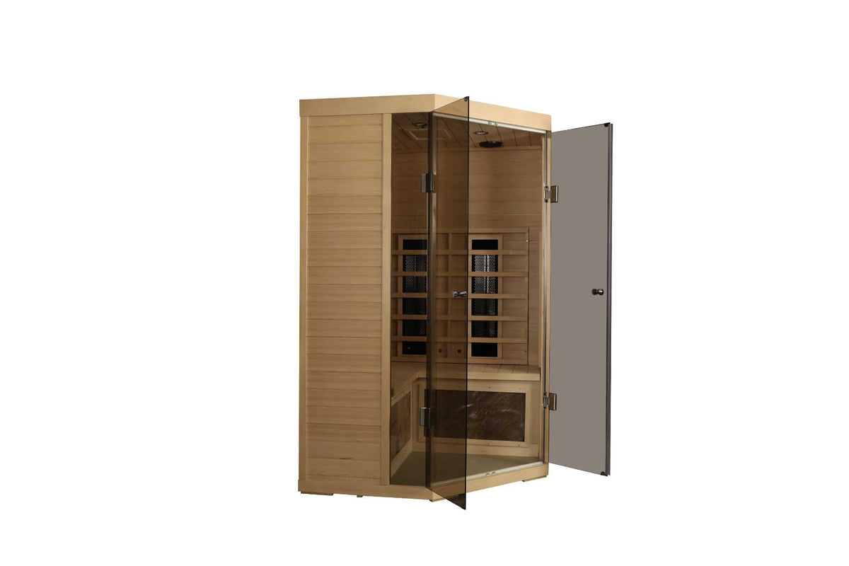 5-Person Hemlock Far-Infrared S Model Sauna with Low-EMF Heating