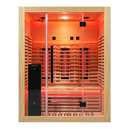 Blisspod Venetian RED 3-Person Full-Spectrum Sauna with Wi-Fi and Red Light