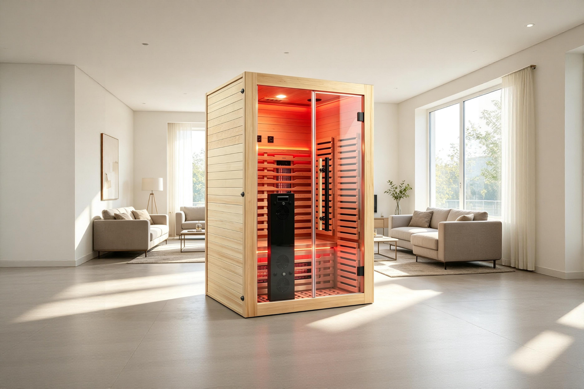 Blisspod I Venetian RED I All-In-One - Full Spectrum + Red Light I Indoor Premium Sauna I 2 Person