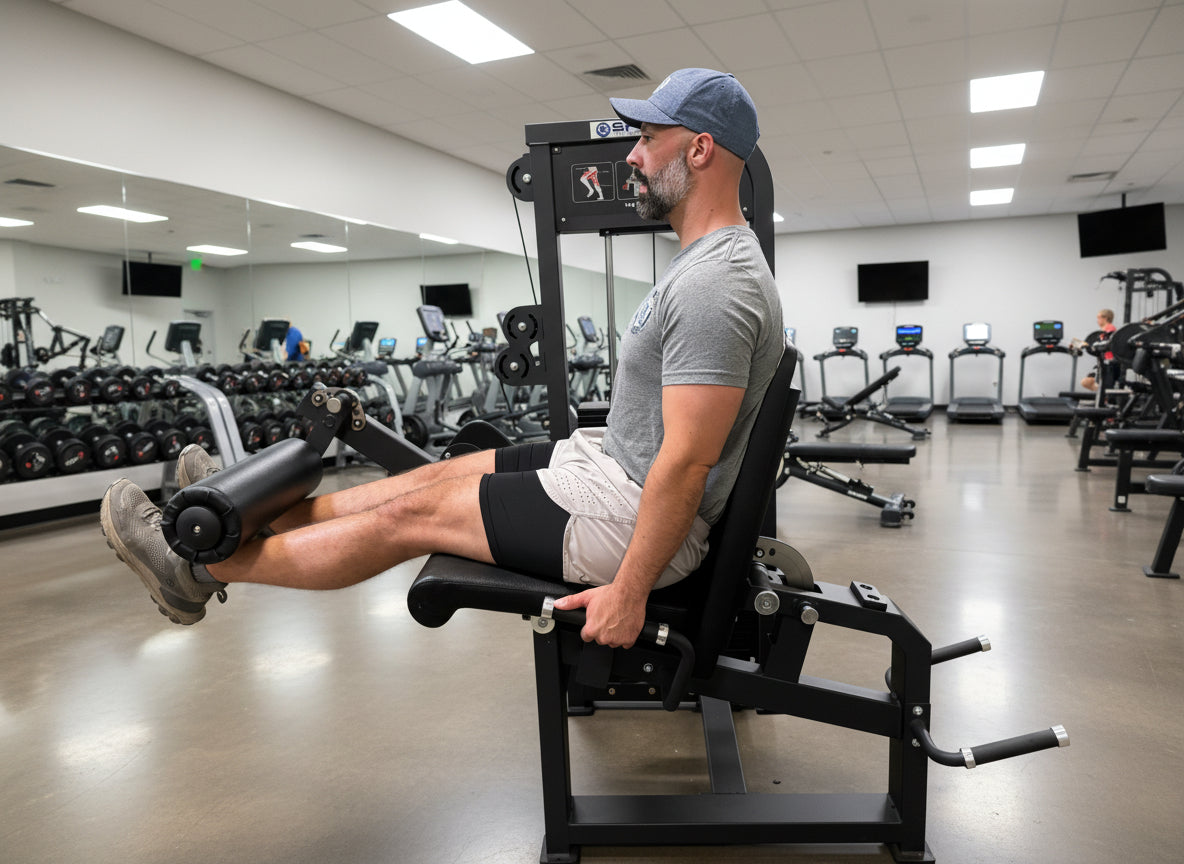 SFE Selectorized Leg Extension & Prone Leg Curl Machine