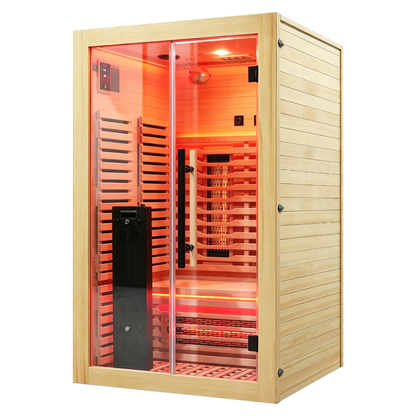 Blisspod I Venetian RED I All-In-One - Full Spectrum + Red Light I Indoor Premium Sauna I 2 Person