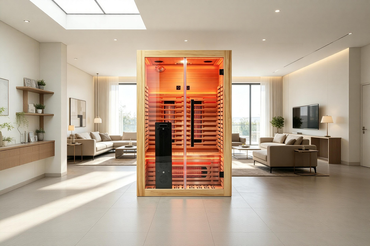 Blisspod I Venetian RED I All-In-One - Full Spectrum + Red Light I Indoor Premium Sauna I 2 Person