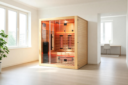 Blisspod Venetian RED 3-Person Full-Spectrum Sauna with Wi-Fi and Red Light