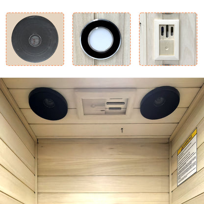 XY-909MB-R European Aspen Far-Infrared Sauna with Bluetooth