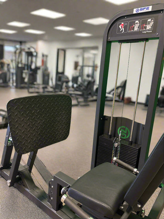 Selectorized Horizontal Leg Press with 250lb weight stacks