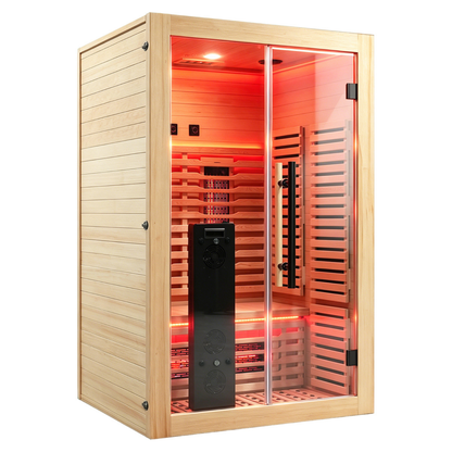 Blisspod I Venetian RED I All-In-One - Full Spectrum + Red Light I Indoor Premium Sauna I 2 Person