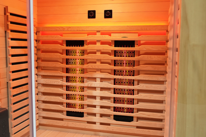 Blisspod I Venetian RED I All-In-One - Full Spectrum + Red Light I Indoor Premium Sauna I 2 Person