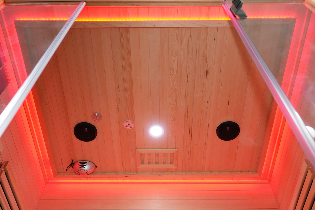 Blisspod Venetian RED 3-Person Full-Spectrum Sauna with Wi-Fi and Red Light