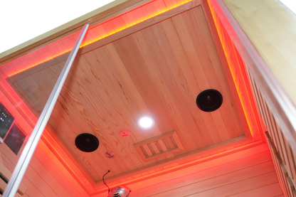 Blisspod I Venetian RED I All-In-One - Full Spectrum + Red Light I Indoor Premium Sauna I 2 Person