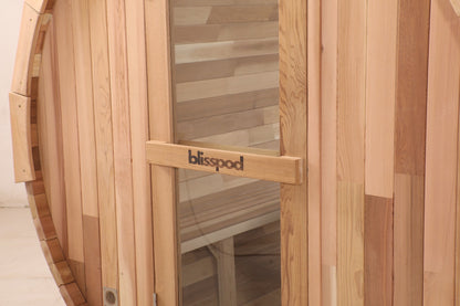 Blisspod Prague Canadian Red Cedar Barrel Sauna – 4–6 Person