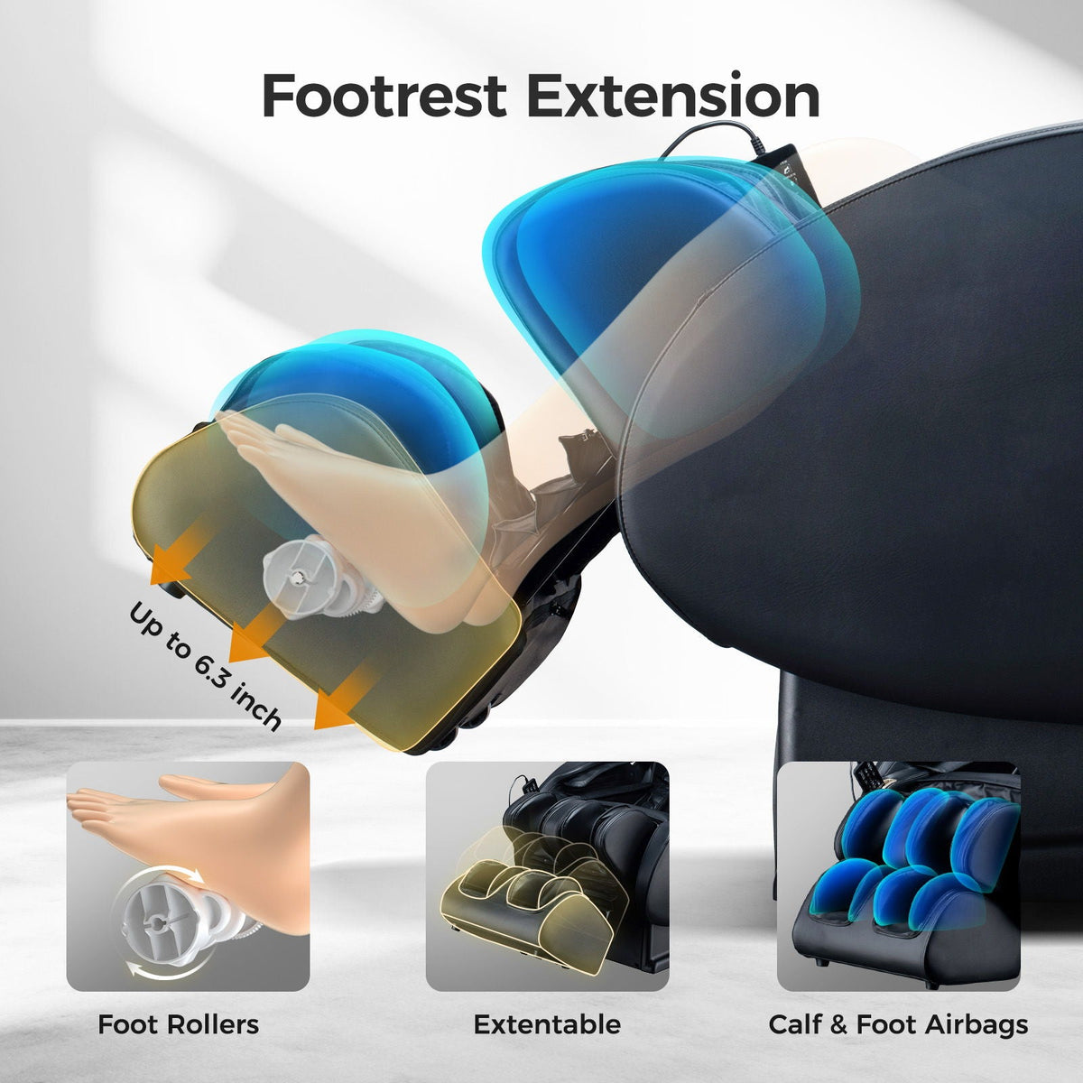 Bosscare 3D SL-Track Zero-Gravity Massage Chair with App Control