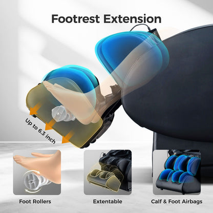 Bosscare 3D SL-Track Zero-Gravity Massage Chair with App Control
