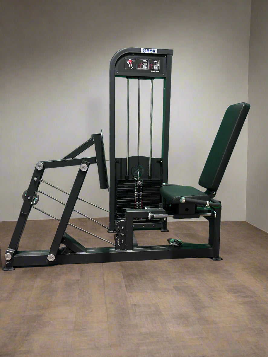 Selectorized Horizontal Leg Press with 250lb weight stacks