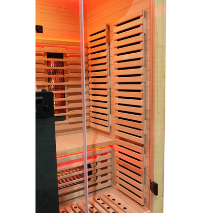 Blisspod I Venetian RED I All-In-One - Full Spectrum + Red Light I Indoor Premium Sauna I 2 Person