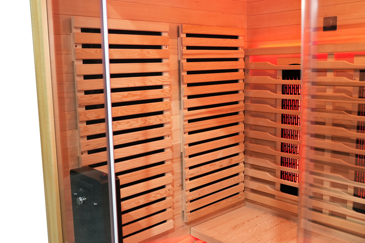 Blisspod Venetian RED 3-Person Full-Spectrum Sauna with Wi-Fi and Red Light
