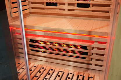 Blisspod I Venetian RED I All-In-One - Full Spectrum + Red Light I Indoor Premium Sauna I 2 Person
