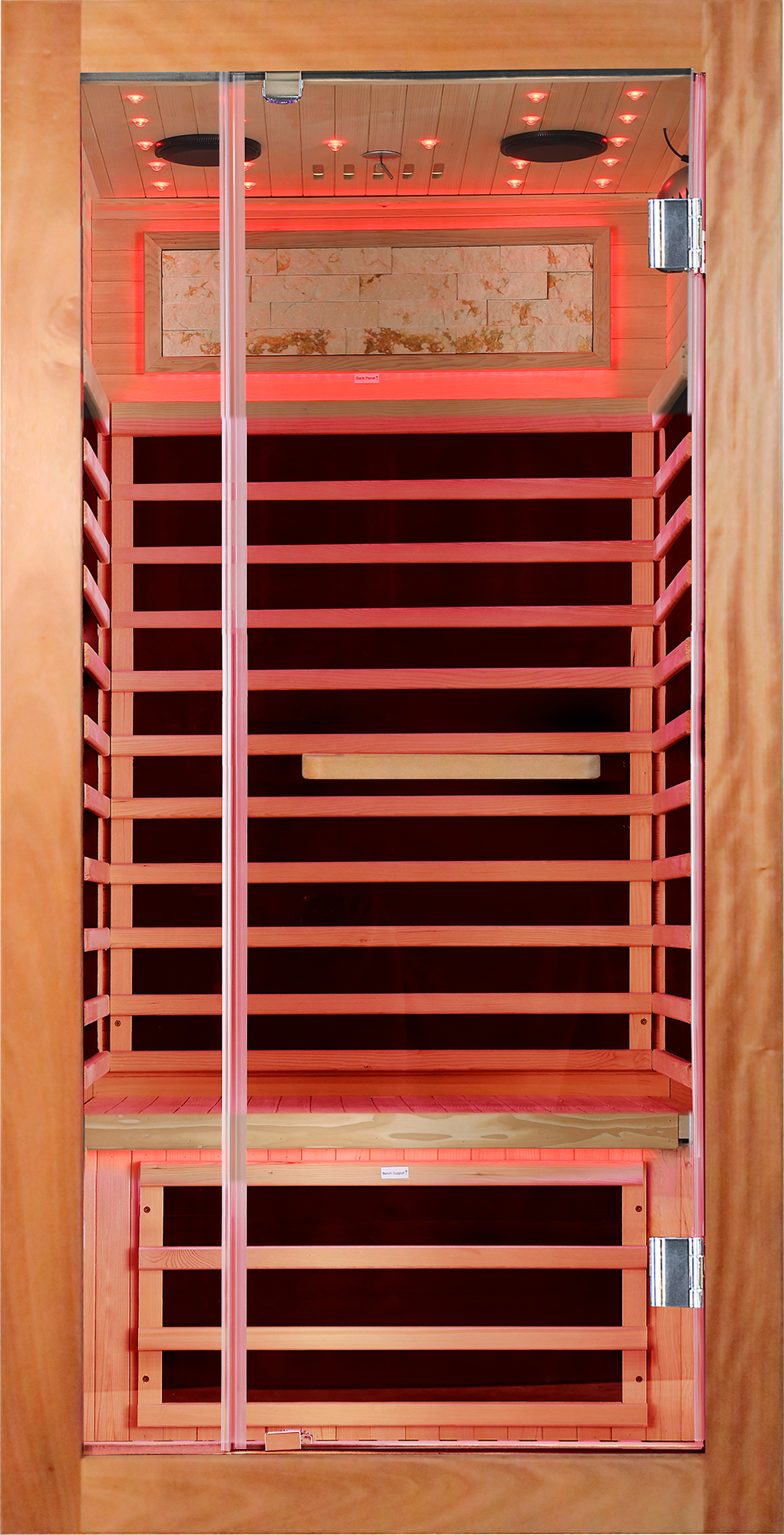 Single-Person Sauna with Starry Sky & Colorful LED Lighting