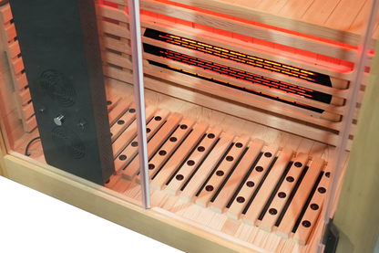 Blisspod I Venetian RED I All-In-One - Full Spectrum + Red Light I Indoor Premium Sauna I 2 Person