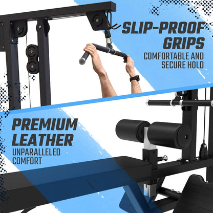 Selectorized Lat Pulldown & Low Row Combo w/ 250lb weight stack