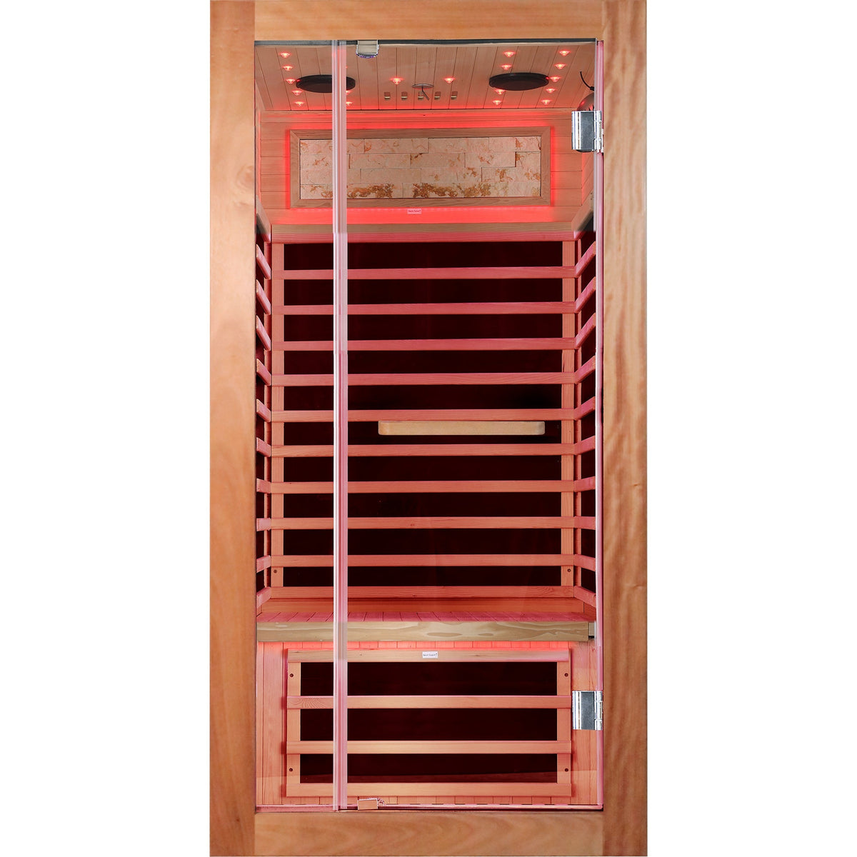Single-Person Sauna with Starry Sky & Colorful LED Lighting