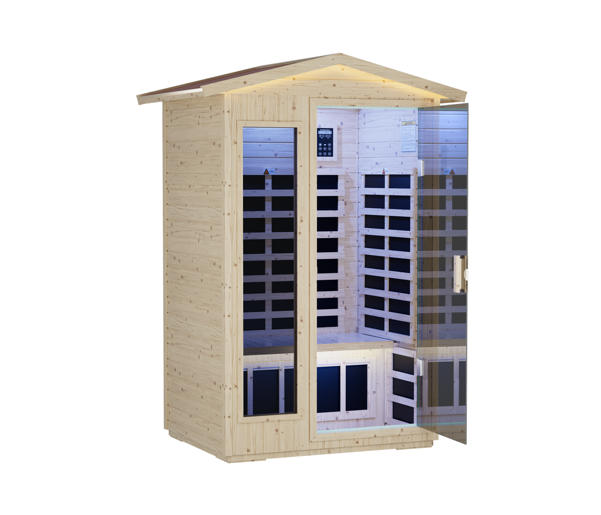 XY-902VY 1850W Two-Person Far-Infrared Sauna with Bluetooth