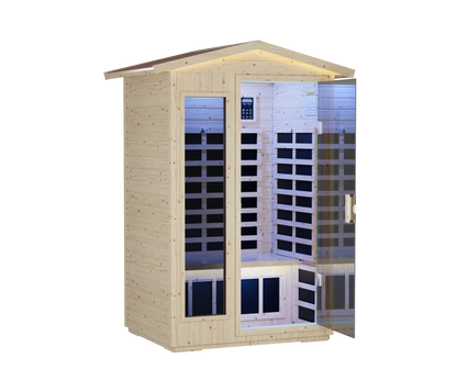 XY-902VY 1850W Two-Person Far-Infrared Sauna with Bluetooth