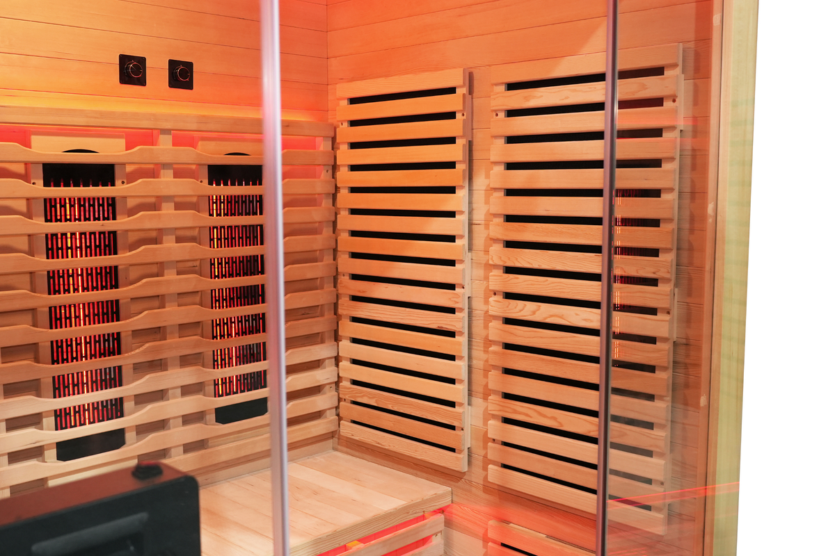 Blisspod Venetian RED 3-Person Full-Spectrum Sauna with Wi-Fi and Red Light