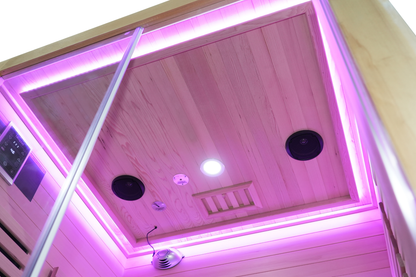 Blisspod I Venetian RED I All-In-One - Full Spectrum + Red Light I Indoor Premium Sauna I 2 Person