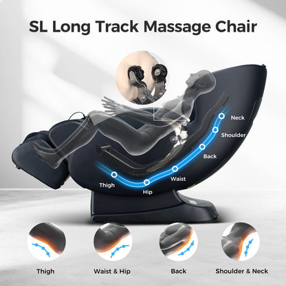 Bosscare 3D SL-Track Zero-Gravity Massage Chair with App Control