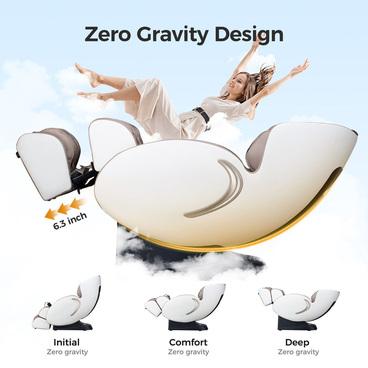 Bosscare 3D SL-Track Zero-Gravity Massage Chair with App Control