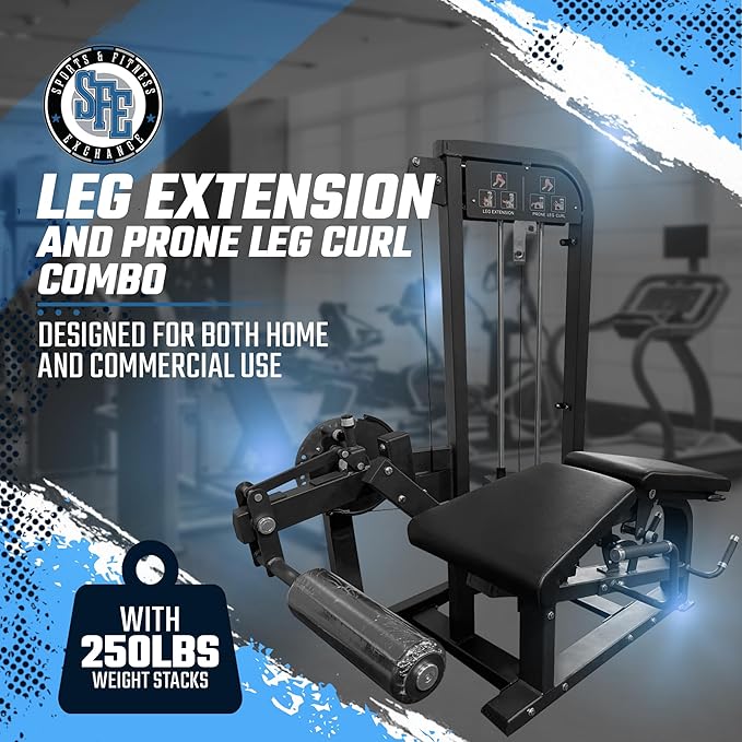 SFE Selectorized Leg Extension & Prone Leg Curl Machine
