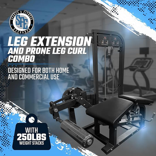 SFE Selectorized Leg Extension & Prone Leg Curl Machine