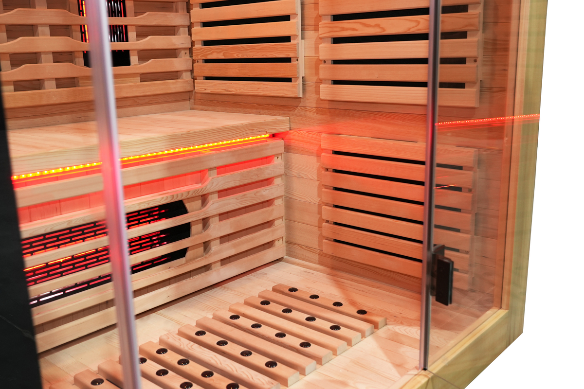 Blisspod Venetian RED 3-Person Full-Spectrum Sauna with Wi-Fi and Red Light