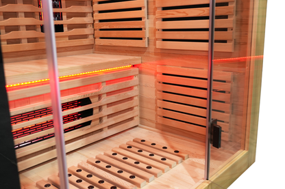 Blisspod Venetian RED 3-Person Full-Spectrum Sauna with Wi-Fi and Red Light