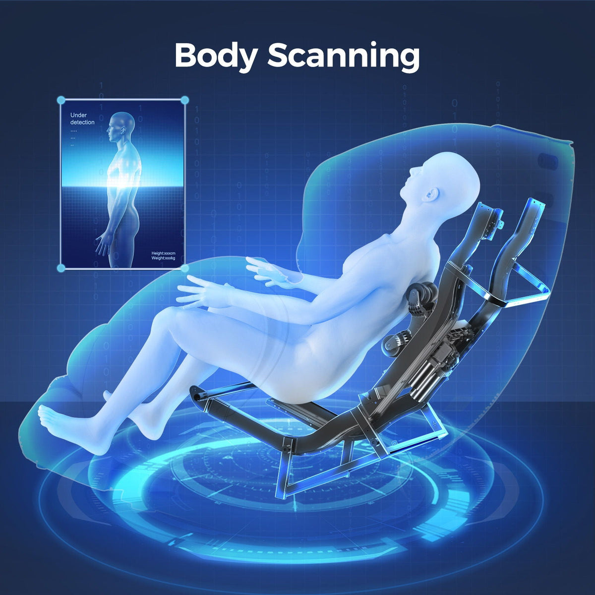 Bosscare 3D SL-Track Zero-Gravity Massage Chair with App Control