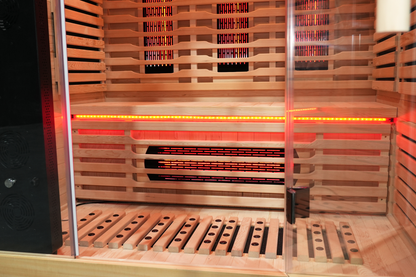 Blisspod Venetian RED 3-Person Full-Spectrum Sauna with Wi-Fi and Red Light