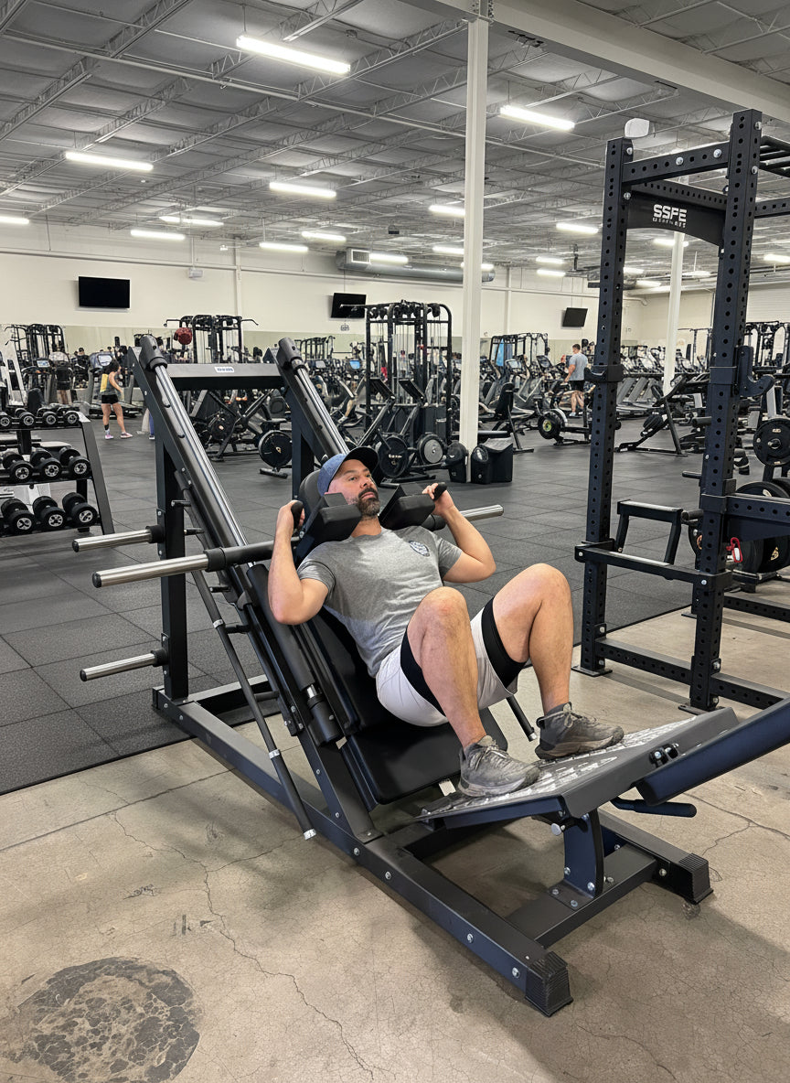SFE Commercial 45-Degree Plate-Loaded Leg Press Hack Squat Combo Machine