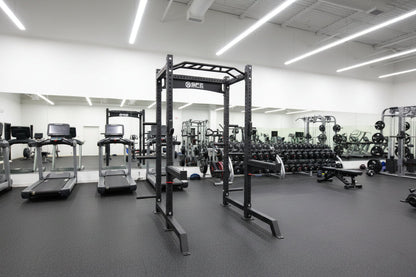 SFE Commercial Squat Rack with Weight Storage | Olympic Bar Included