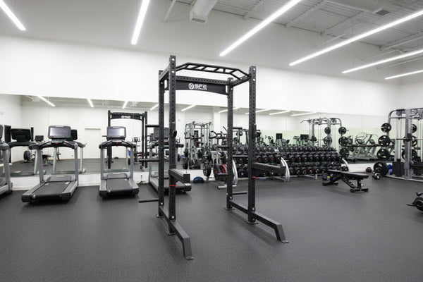 SFE Commercial Squat Rack with Weight Storage | Olympic Bar Included