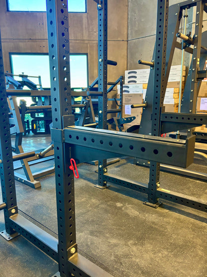 SFE Commercial Squat Rack with Weight Storage | Olympic Bar Included