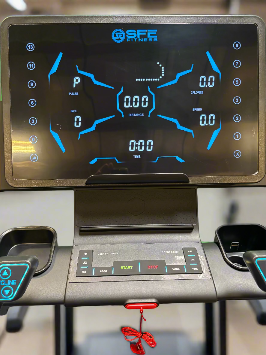 SFE Commercial Pro Treadmill | 4 HP, 15 MPH & 20% Incline