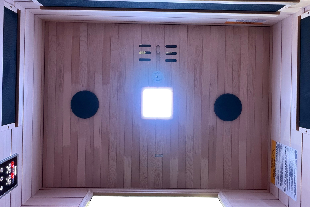 Blisspod Malmo Low-EMF 2-Person Infrared Sauna with Red Light and Chromotherapy