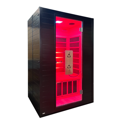 Blisspod Malmo Low-EMF 2-Person Infrared Sauna with Red Light and Chromotherapy
