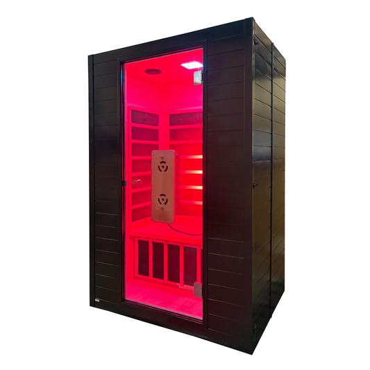 Blisspod Malmo Low-EMF 2-Person Infrared Sauna with Red Light and Chromotherapy