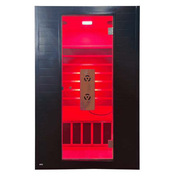 Blisspod Malmo Low-EMF 2-Person Infrared Sauna with Red Light and Chromotherapy